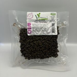 Sous vide lentilles vertes