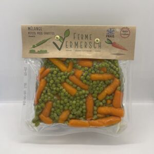 Sous vide petits pois carottes