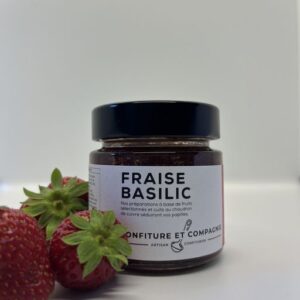 Confiture fraise basilic
