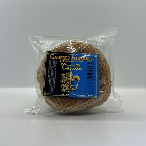 6 gaufres fourrées à la vanille