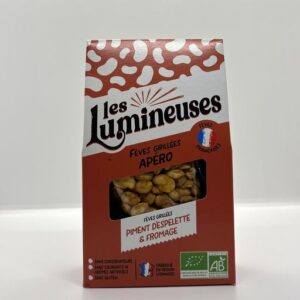Fèves grillées piment Espelette fromage