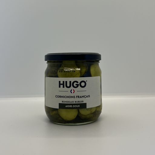 Cornichons aigre-doux rondelles 390g