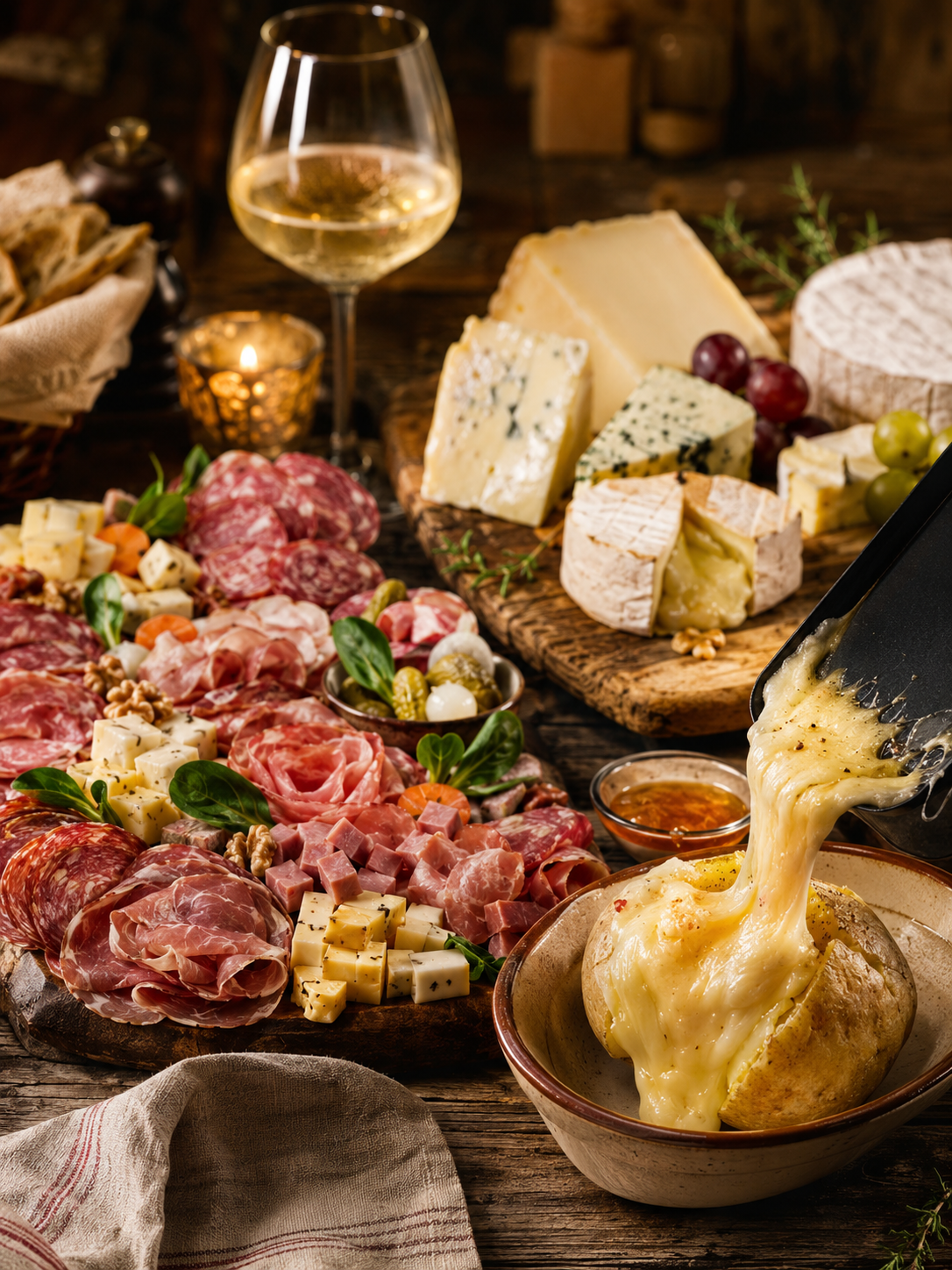 Plateaux de fromages et charcuteries