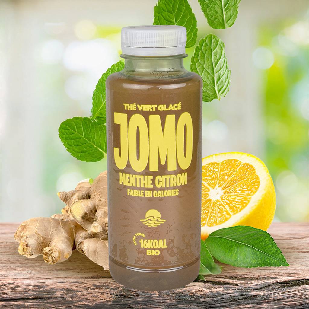 JOMO – Thé vert glacé menthe citron gingembre