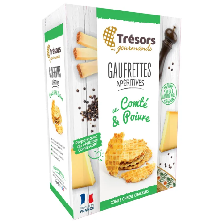 Gaufrettes Comté et poivre Terres de Talents