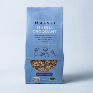 Muesli croquant Coco Cranberries Baies de Goji