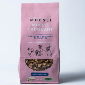 Muesli croquant chocolat noisettes cacahuètes